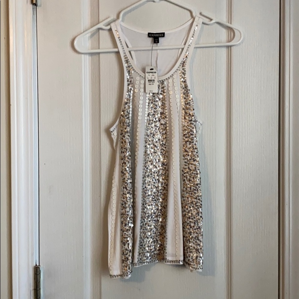 Sequined Tank Top